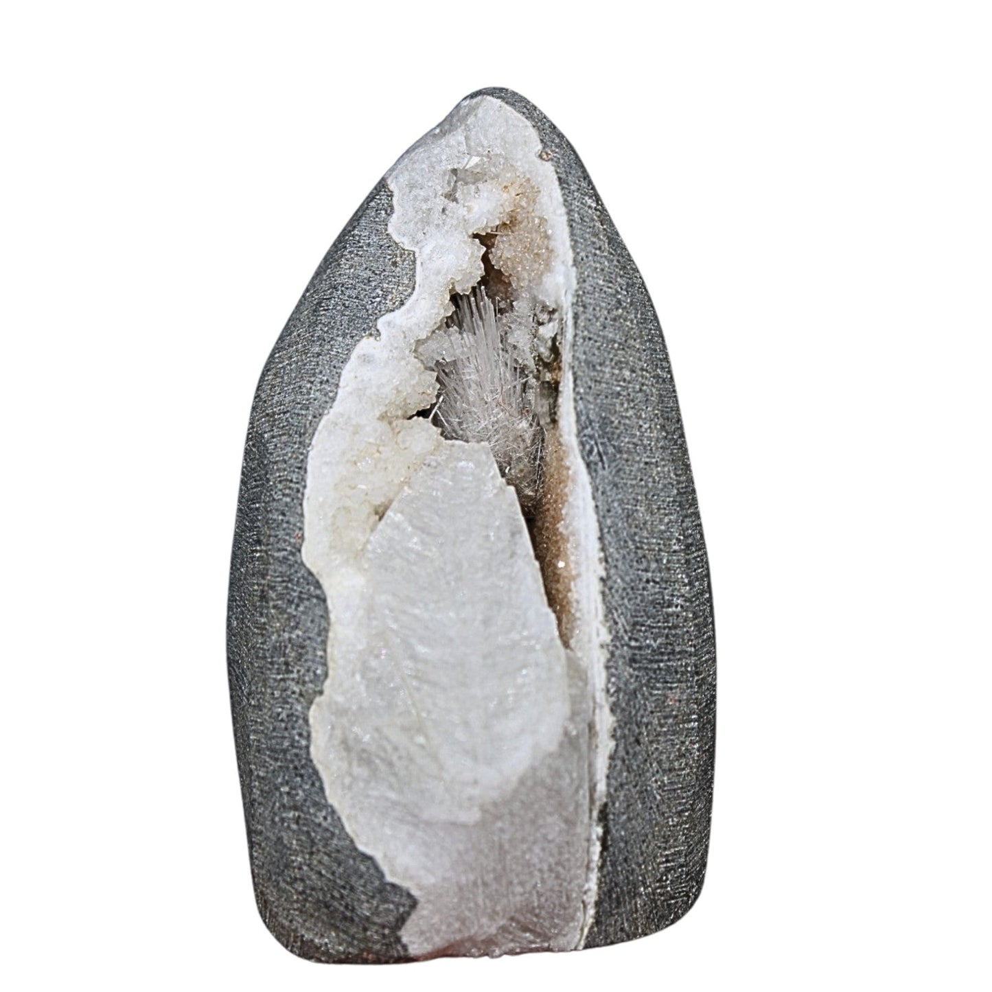 Scolecite Geode 155g 7x5cm Natural Healing Crystal India Mineral Gift