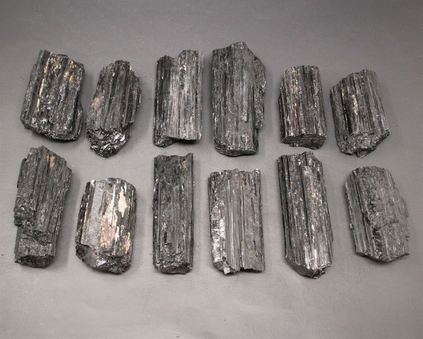 XL JUMBO Black Tourmaline PREMIUM EXTRA A GRADE Shiny Rough Rod Log (12 - 15 oz)