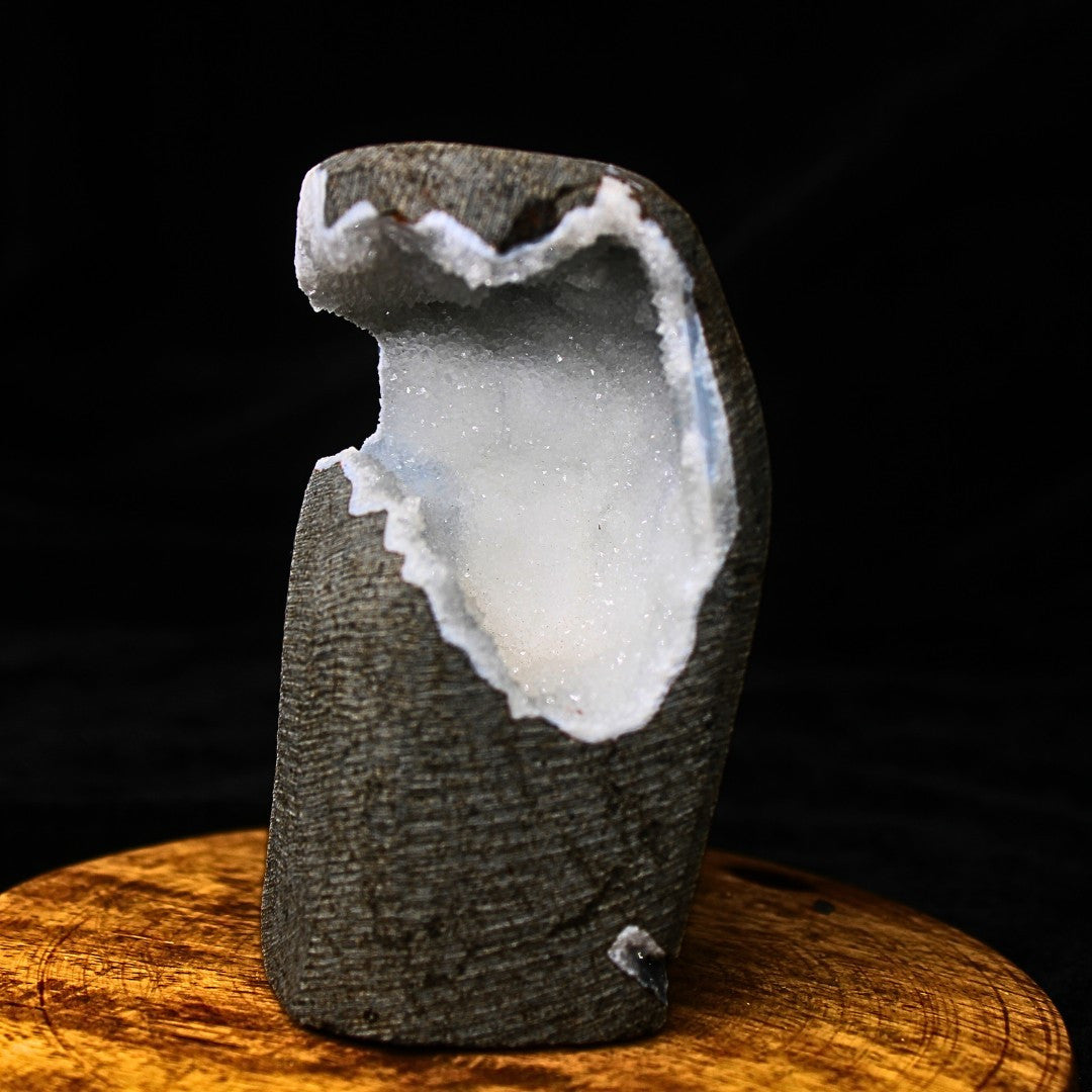 Rare 270g Rainbow Quartz Geode Collector’s Crystal Specimen India