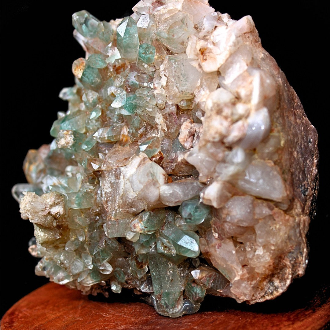 826g Green Himalayan Clear Quartz Cluster Rare Mineral Specimen from India