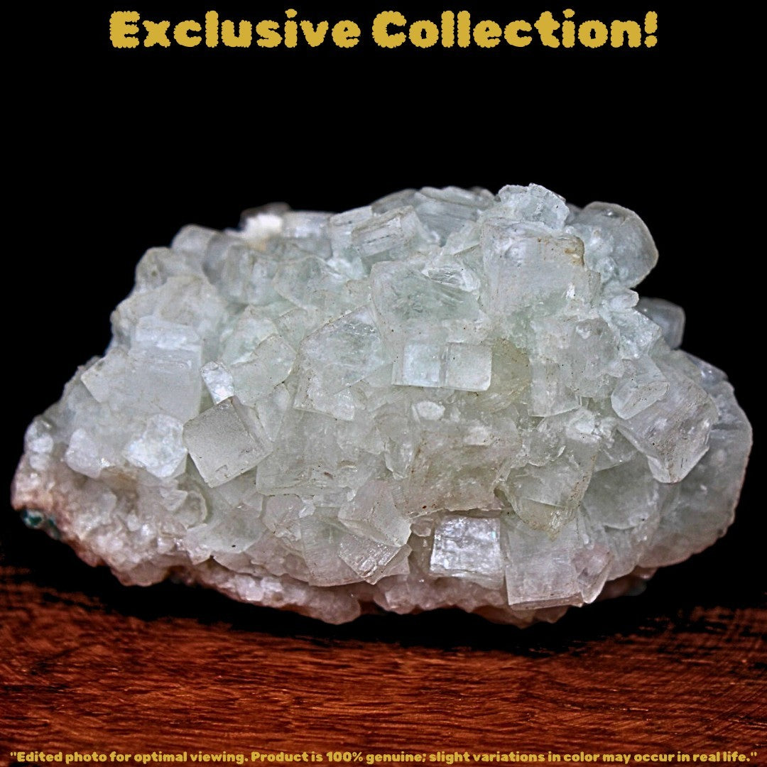 Apophyllite Heulandite Crystal 85g Reiki Stone for Heart Chakra India