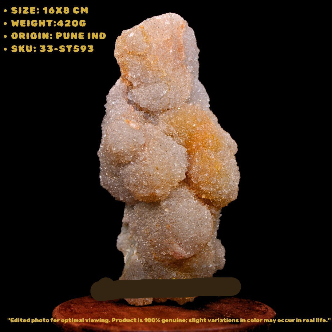 Natural Rainbow Quartz Cluster 420g Healing Crystal Reiki Mineral India