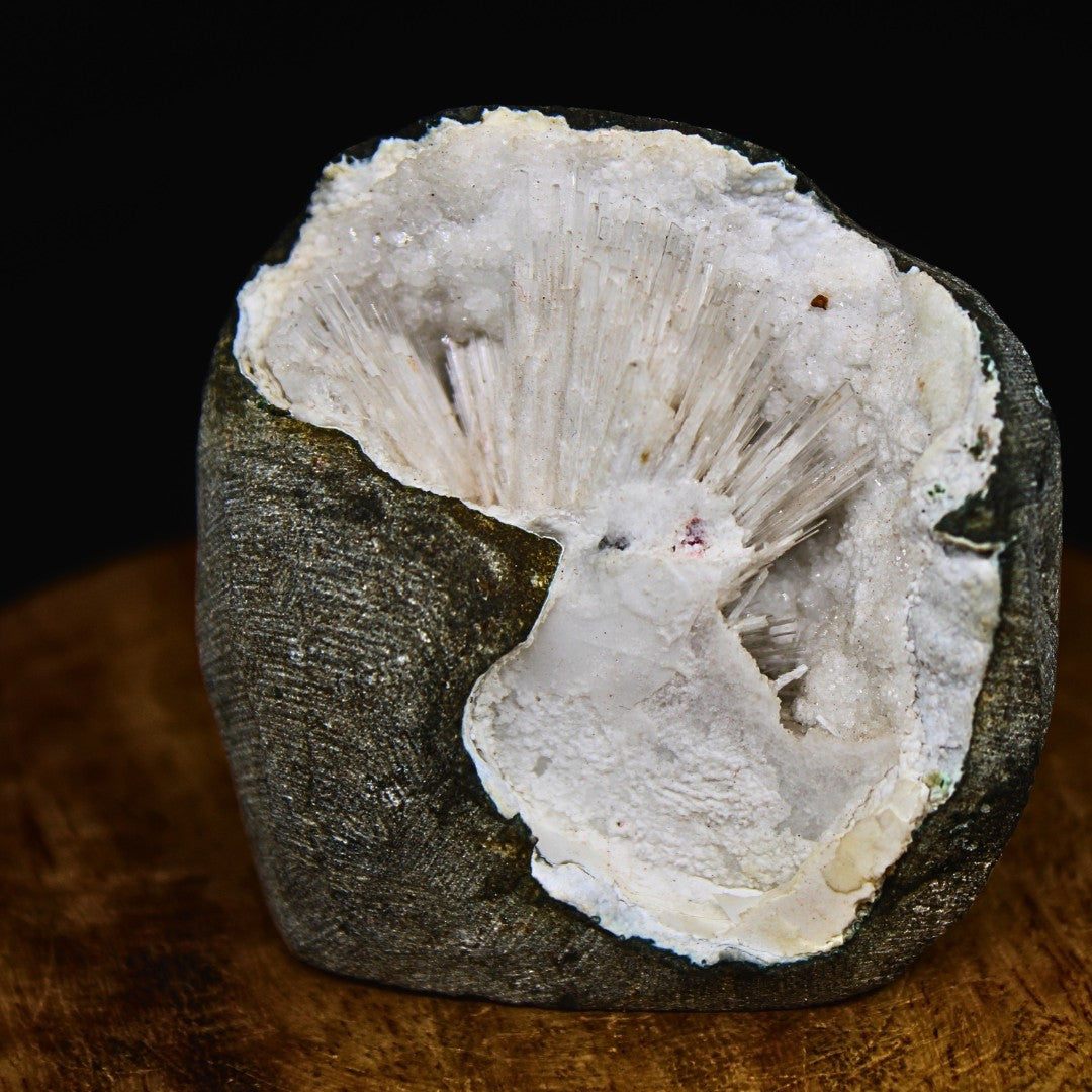 Stunning 120g Scolecite Spray Geode Rare Zeolite Mineral Specimen India