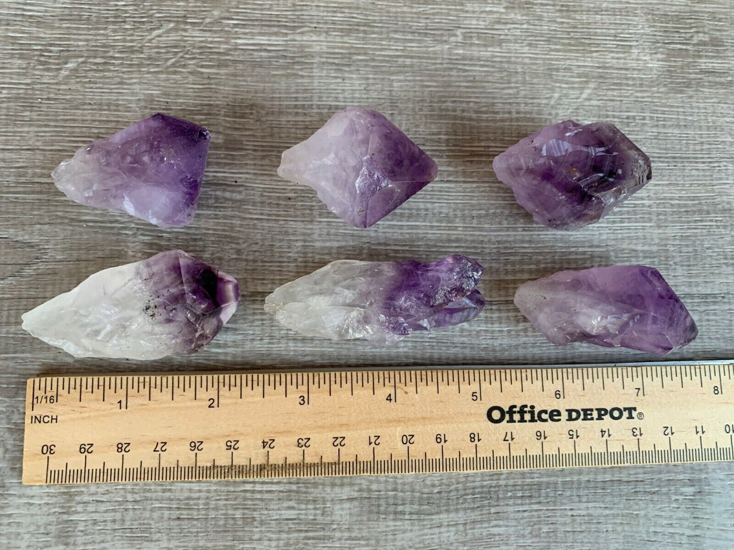AAA++ Brazilian Rough Amethyst Natural Point 1-2in Wholesale Bulk Lot