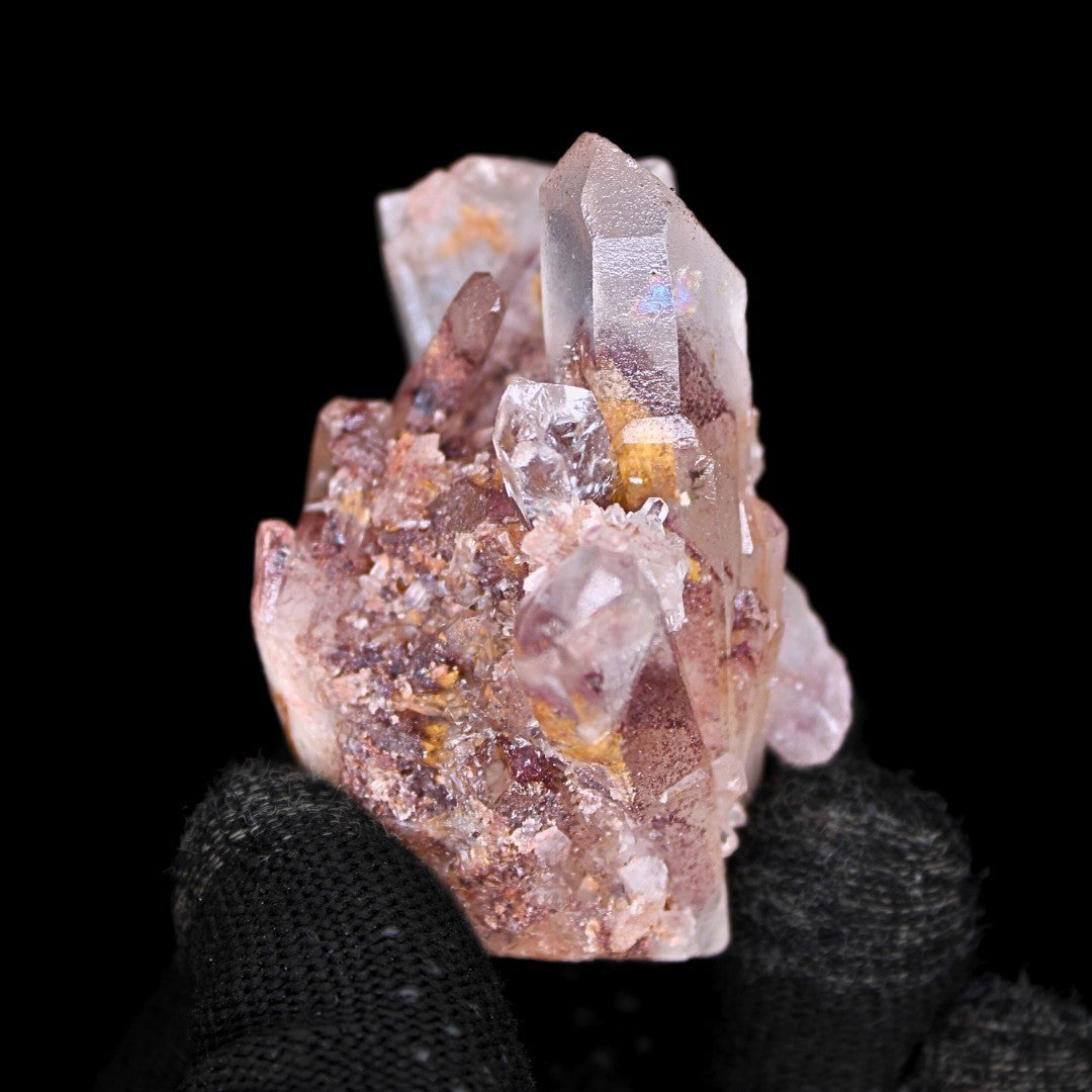 Natural Phantom Clear Quartz 86g Polished Point Cluster Crystal India