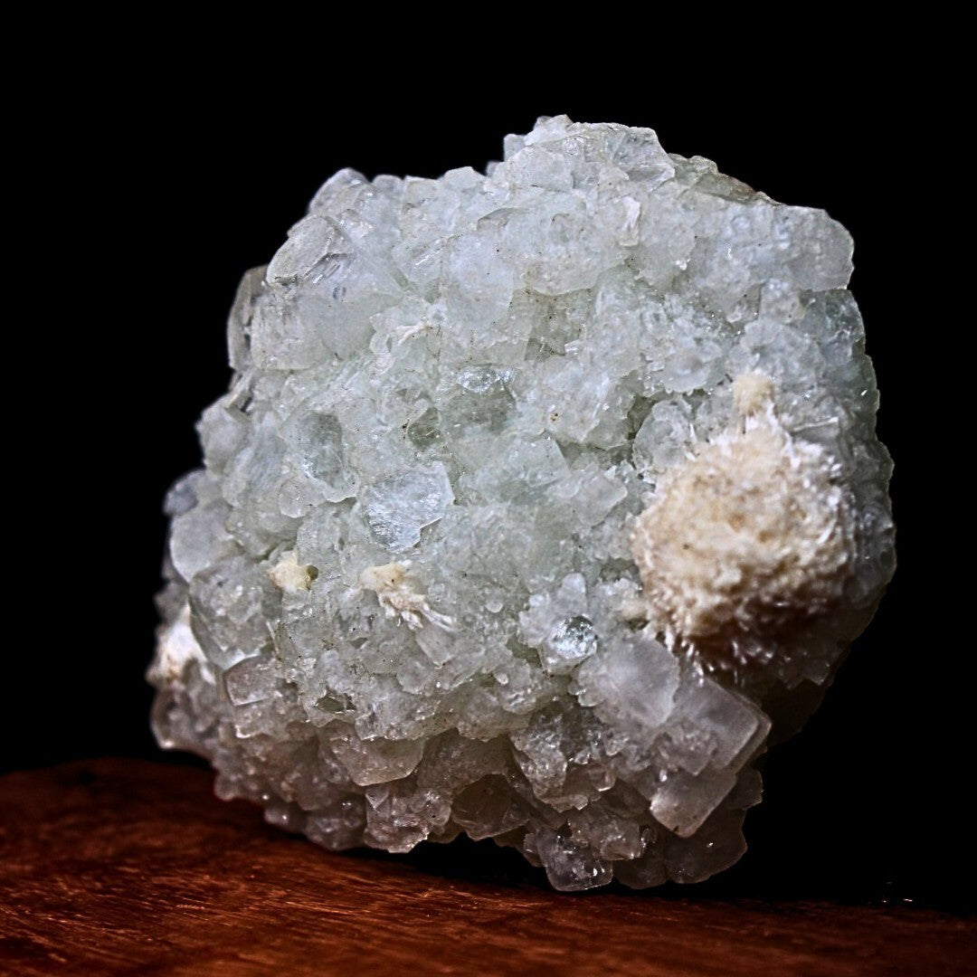 Apophyllite Heulandite Geode 122g Cabinet Specimen India Zeolite 7.5x6cm