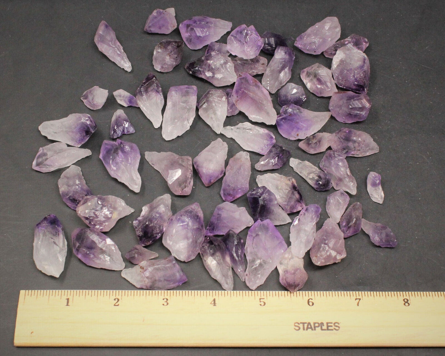 1/4 lb Bulk Lot Purple Amethyst Quartz Points & Raw Crystal Pieces โ 4 oz