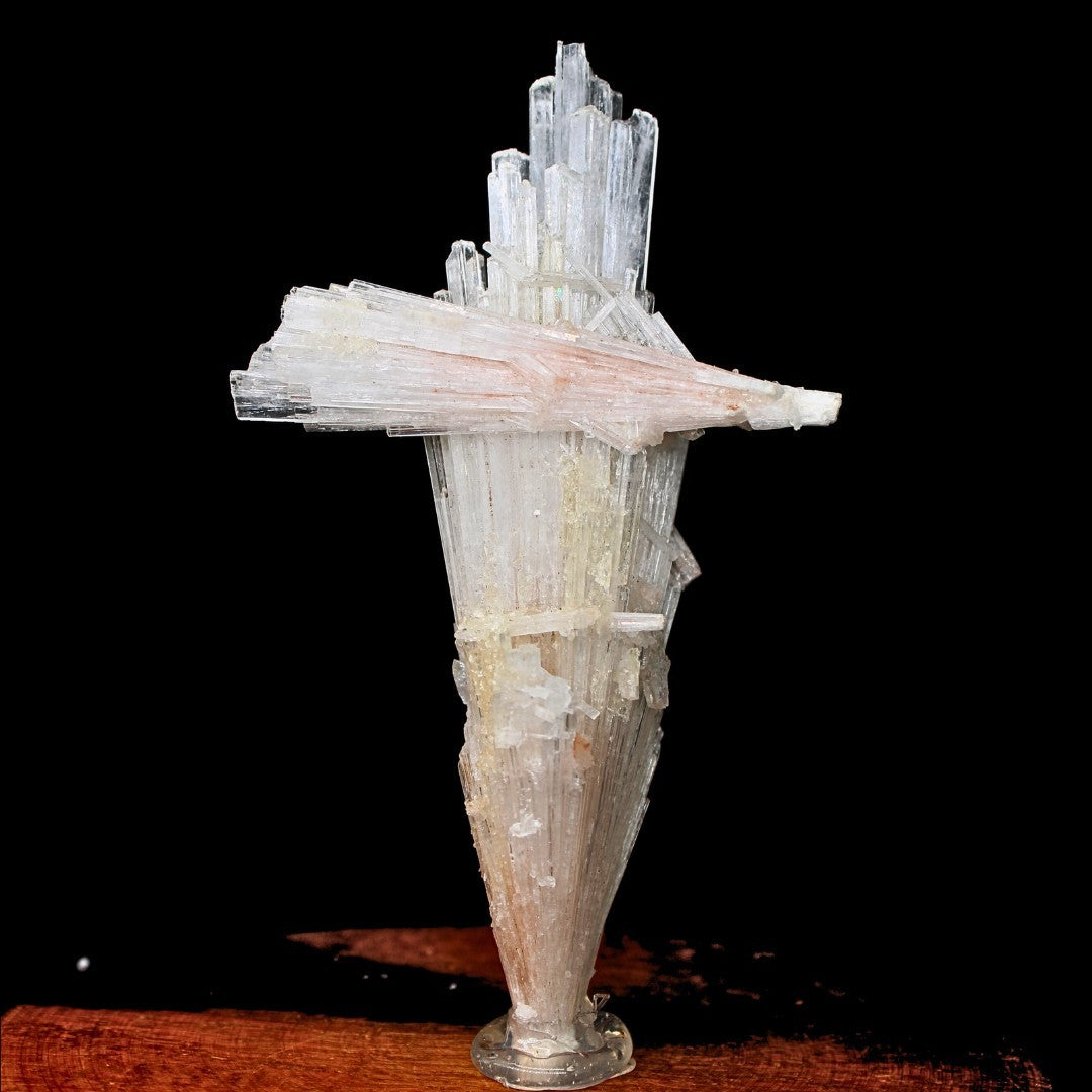 Natural Scolecite Healing Crystal 66g 12x7 cm Calming Stone for Meditation