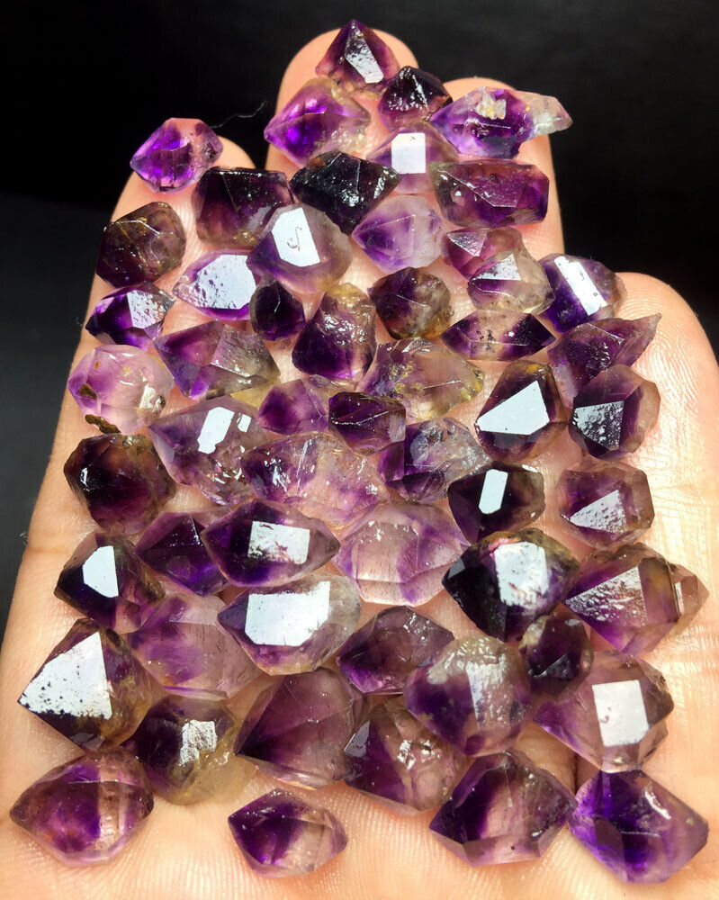 30g 55+PCS WOW! Beautiful Super Seven Skeletal Amethyst Quartz Crystal
