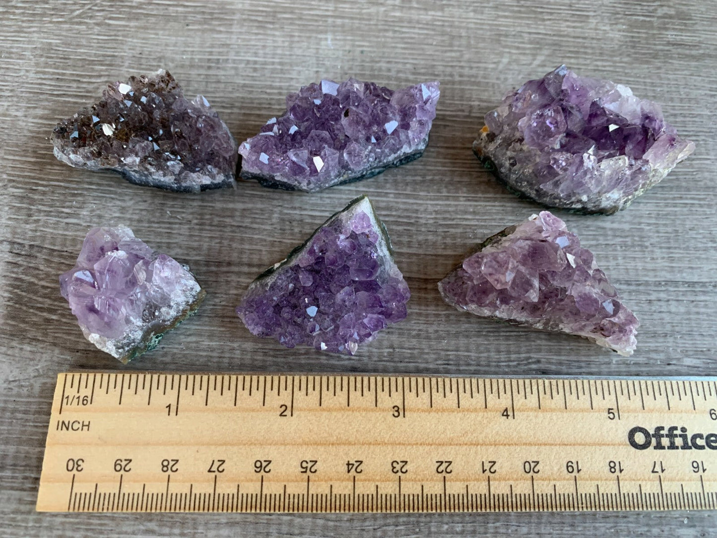 Raw Amethyst Cluster Druzy Collection Box: 6 - 8 oz Box Lot, Natural Amethyst