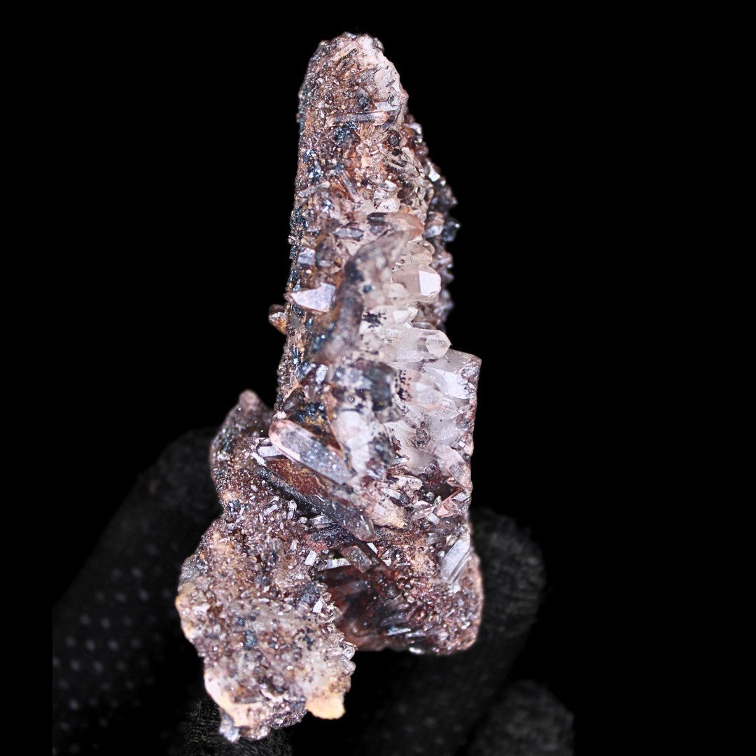 Natural Phantom Quartz Cluster 108g Healing Crystal Stone India 9x4 cm