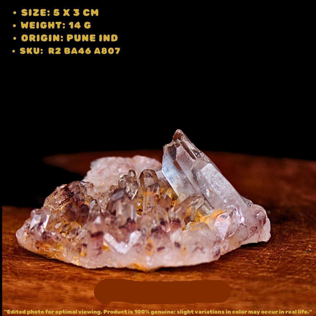 Phantom Quartz 14g 5x3 cm Small Raw Stone for Meditation Clarity