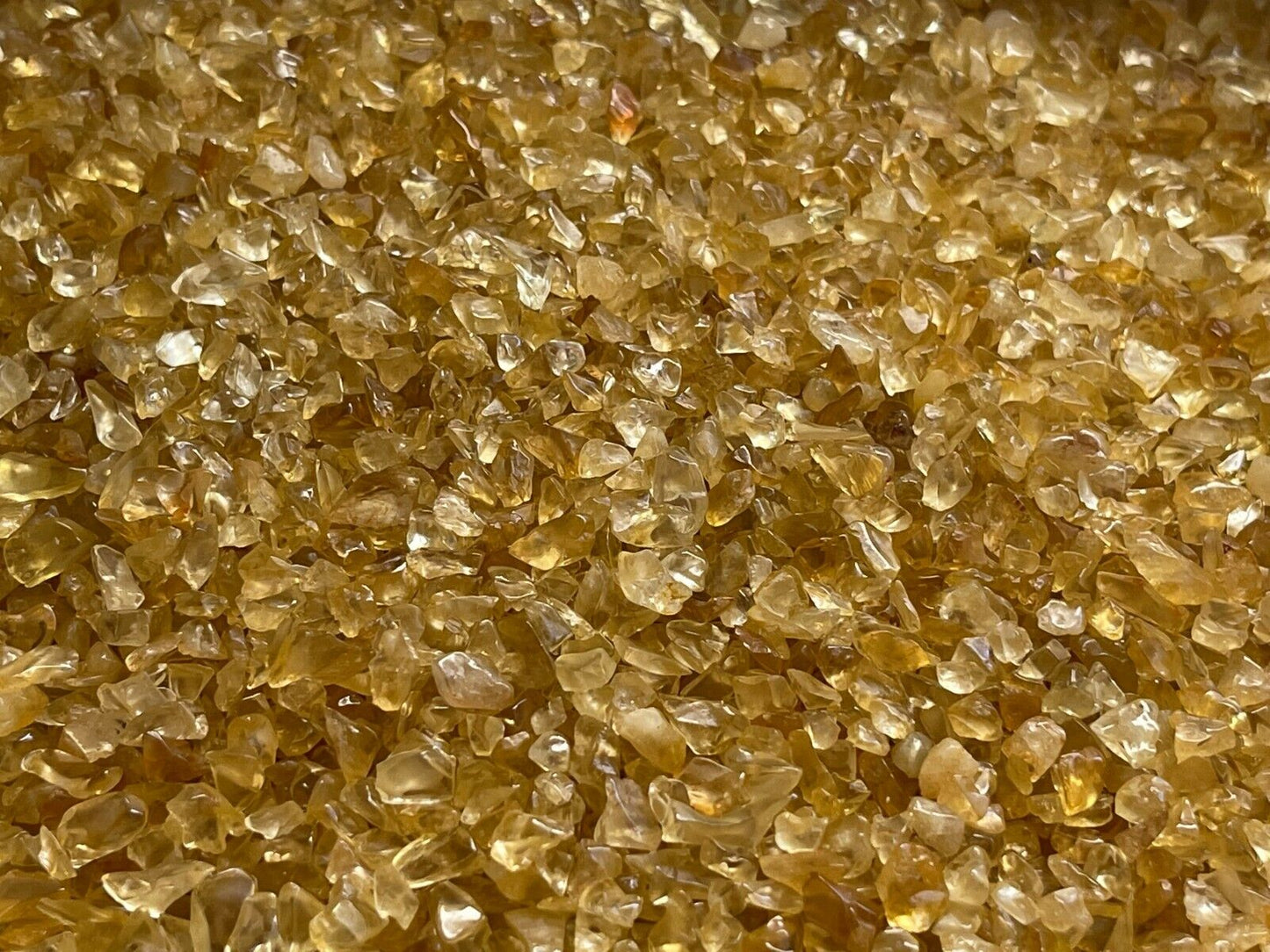Grade A+++Citrine Semi Tumbled Gemstone Mini Chips 3 - 6 mm, Wholesale Bulk Lot