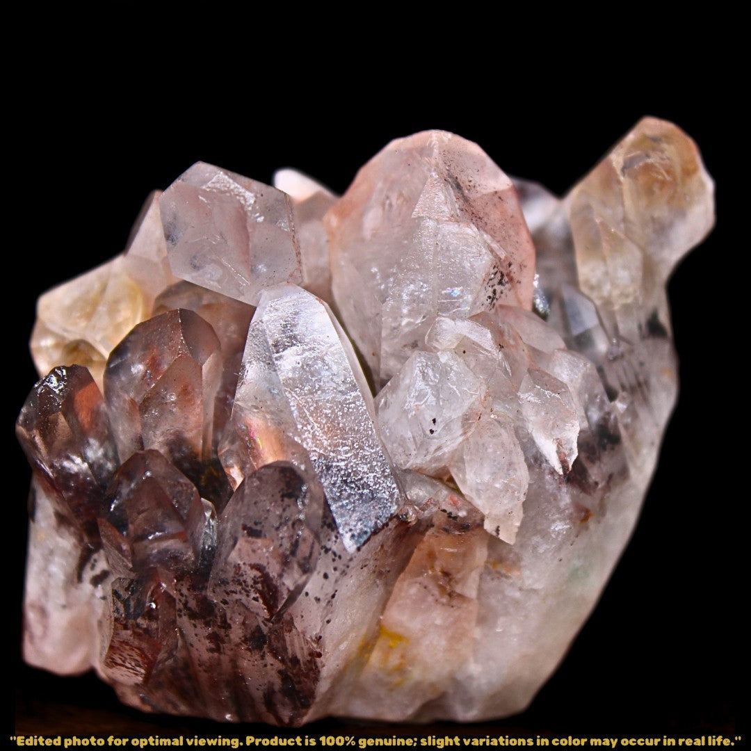 Phantom Clear Quartz 130g Raw Mineral Specimen from India 5x5cm Rare Inclusion