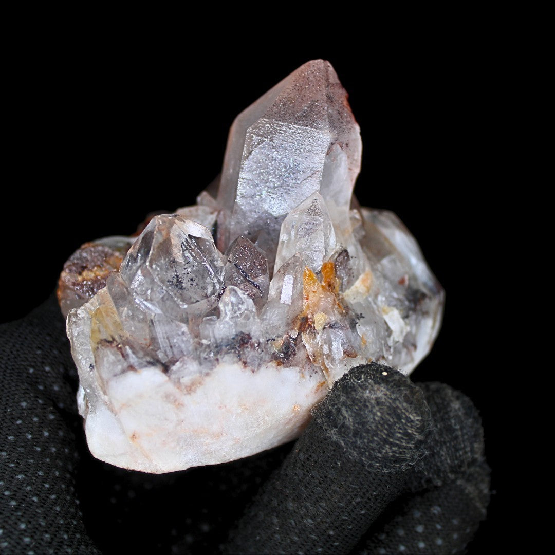 Natural Phantom Quartz Cluster 410g Healing Crystal Raw Stone India 10x6 cm