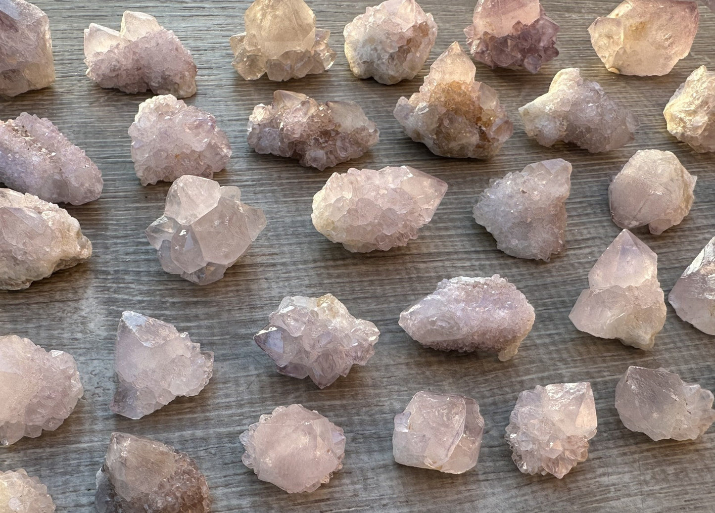 Spirit Quartz Clusters Crystal Collection Box: 6 - 7 oz Box Lot, 11 - 14 Pieces