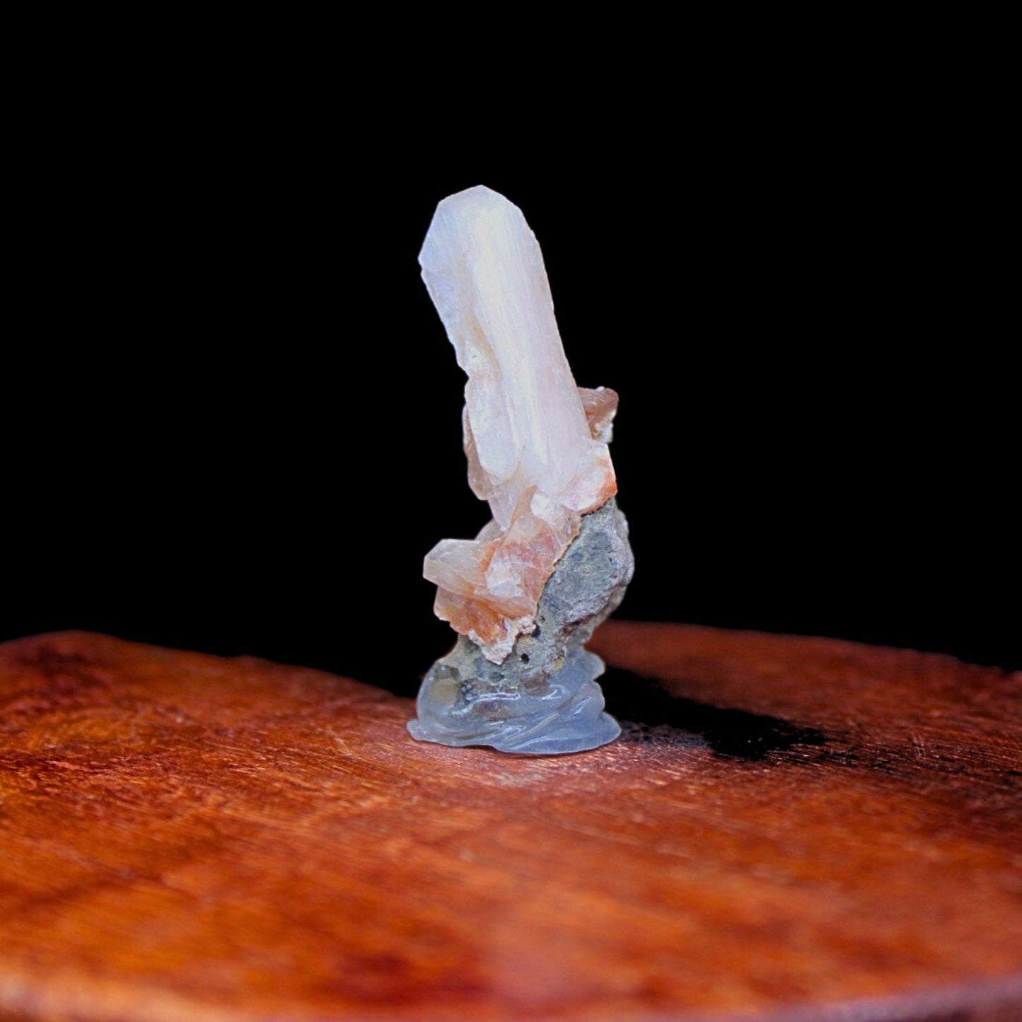 Natural Orange Stilbite Mineral 6g 5x2cm | Rare Healing Crystal from India