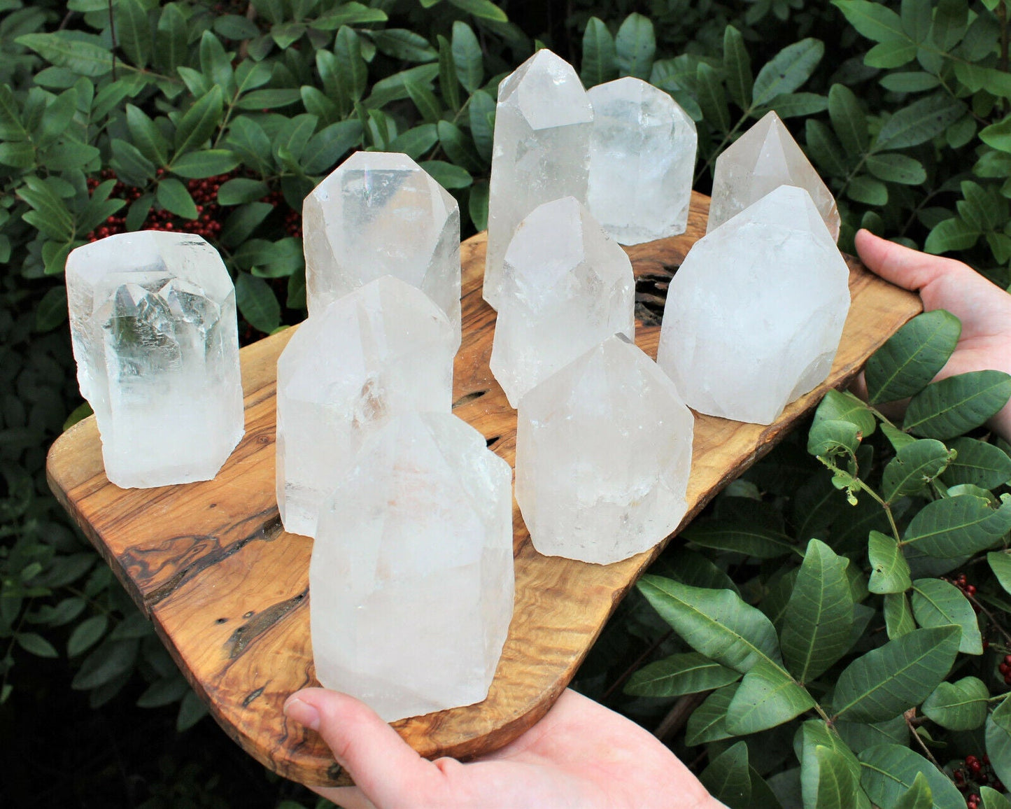 ✨ Natural Clear Quartz Point with Cut Base | Premium 'A' Grade | Zeenat Studio