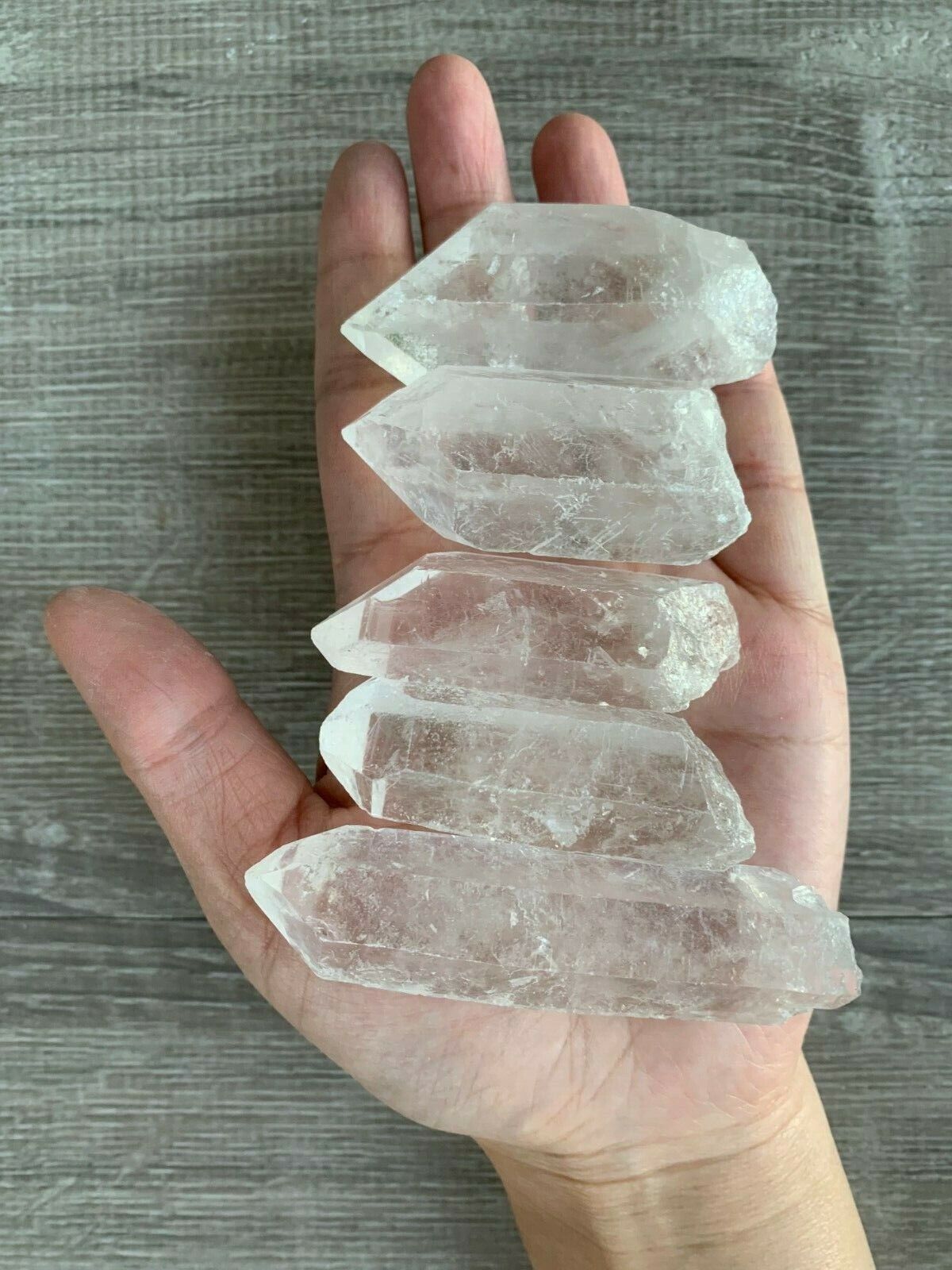 1/2 Lb Quartz Crystal Point Collection, 1.5" - 3.5" Natural Clear Quartz Points