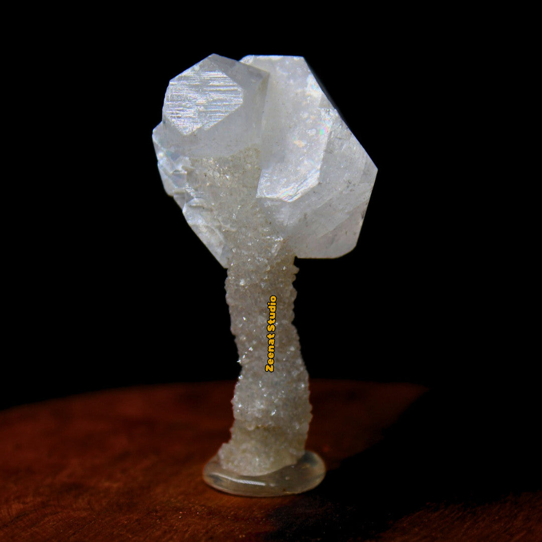 Apophyllite Luster Crystal Cluster 6cm 135g Rare Mining Tower Specimen from Indi