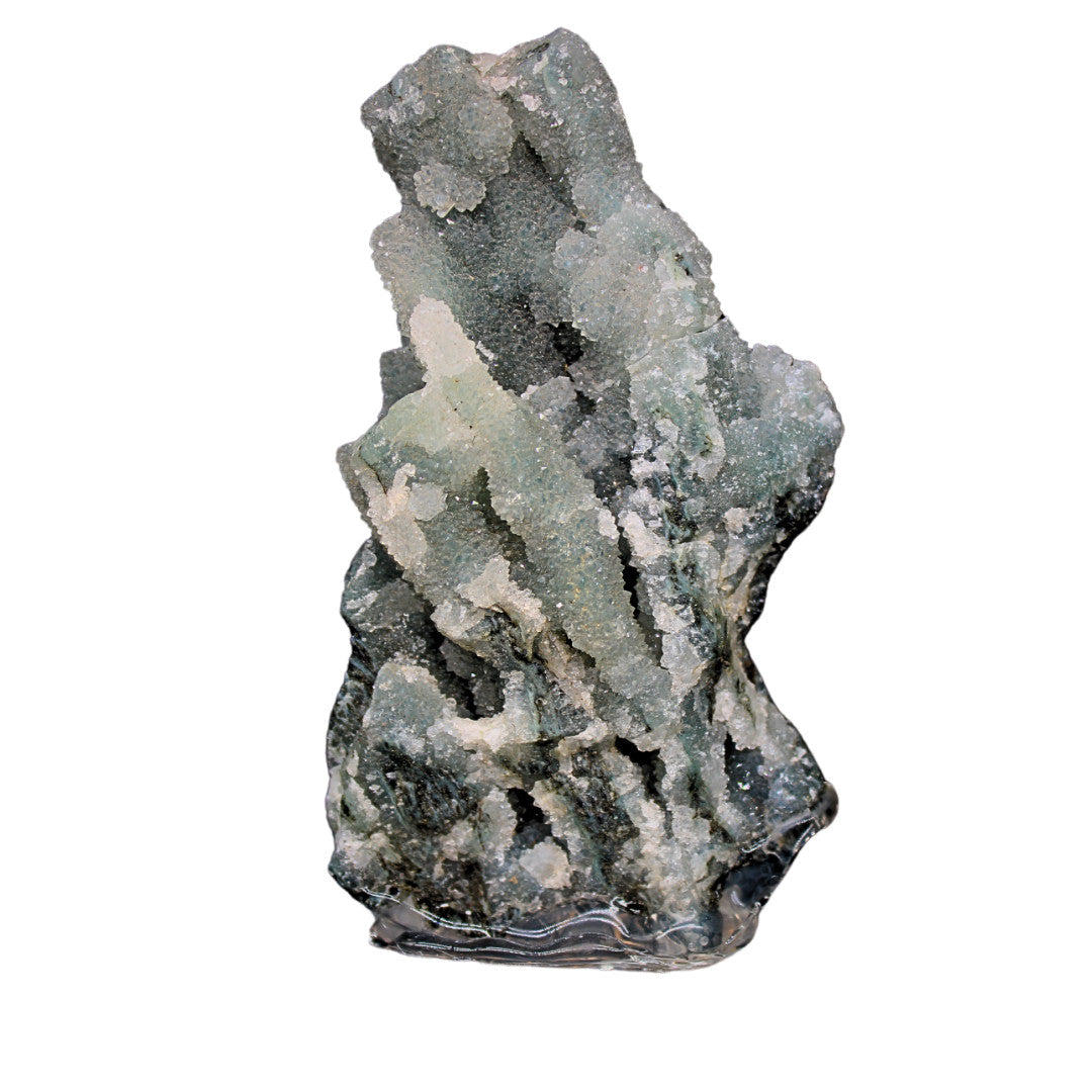 Rare Coral Chalcedony Cluster 66g Natural Mineral Specimen India