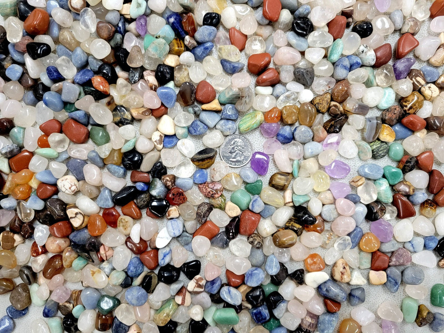 Mini Tumbled Gemstones Brazilian Mix Bulk Natural Crystals Small Stones Lot