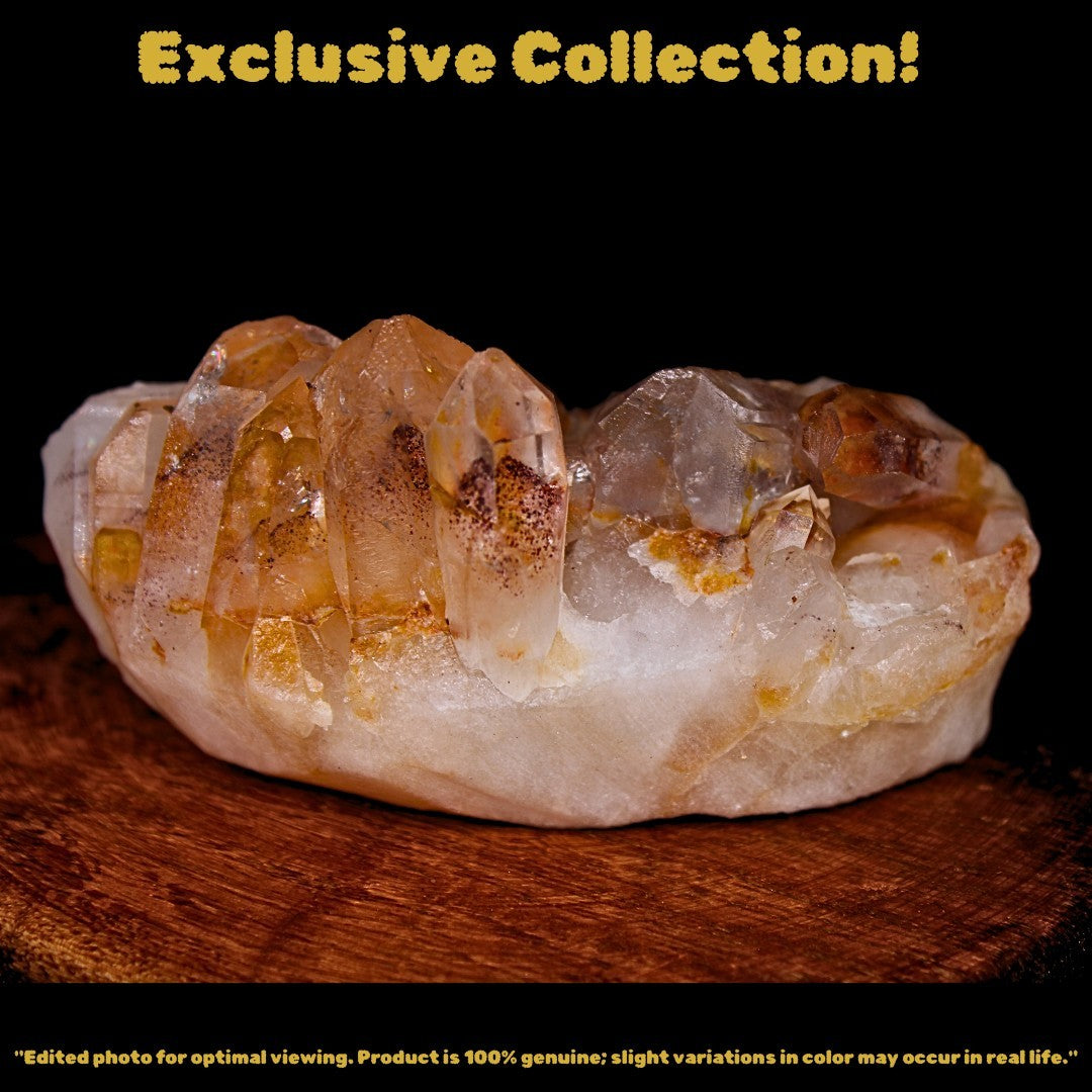 Phantom Quartz Healing Crystal 224g 9x5 cm – Rare Natural Cluster from India