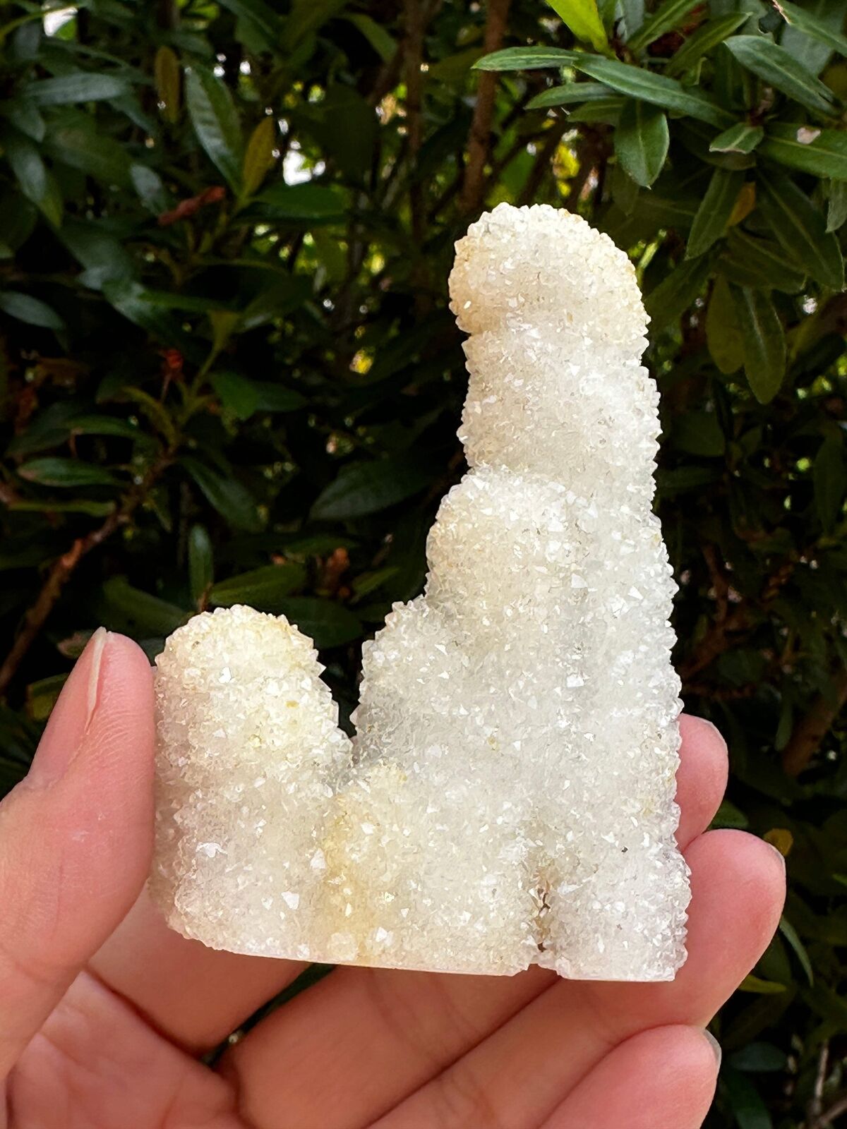 Chalcedony & Crystal Quartz Stalactite, Quartz on Chalcedony Stalactite Specimen