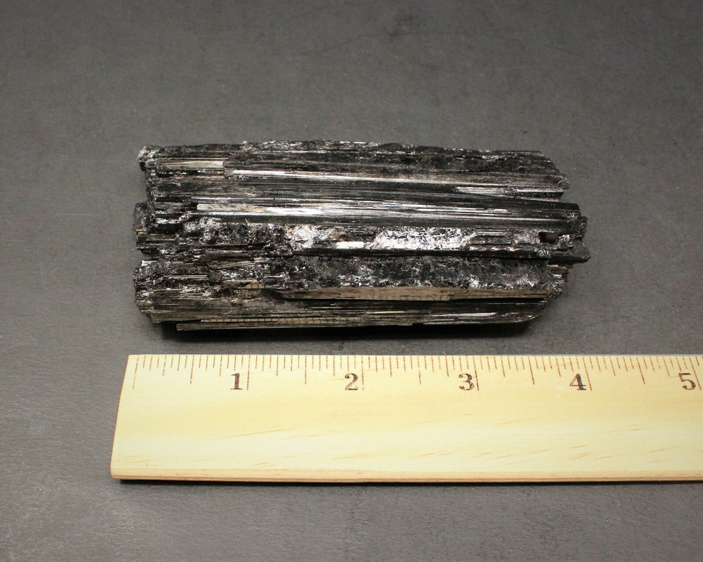 XL JUMBO Black Tourmaline PREMIUM EXTRA A GRADE Shiny Rough Rod Log (12 - 15 oz)