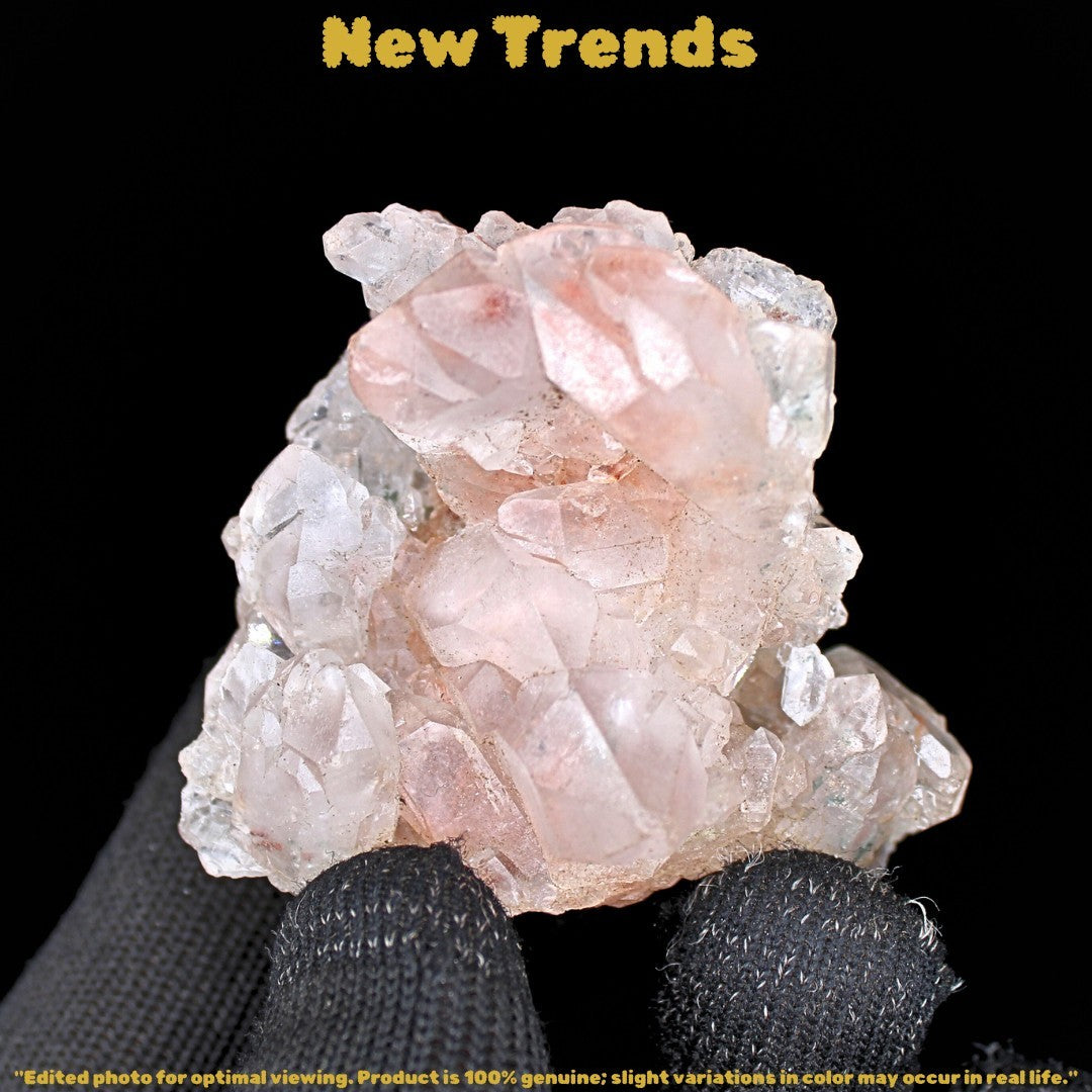 Pink Quartz Crystal Cluster 60g | Healing Reiki Heart Chakra Stone India