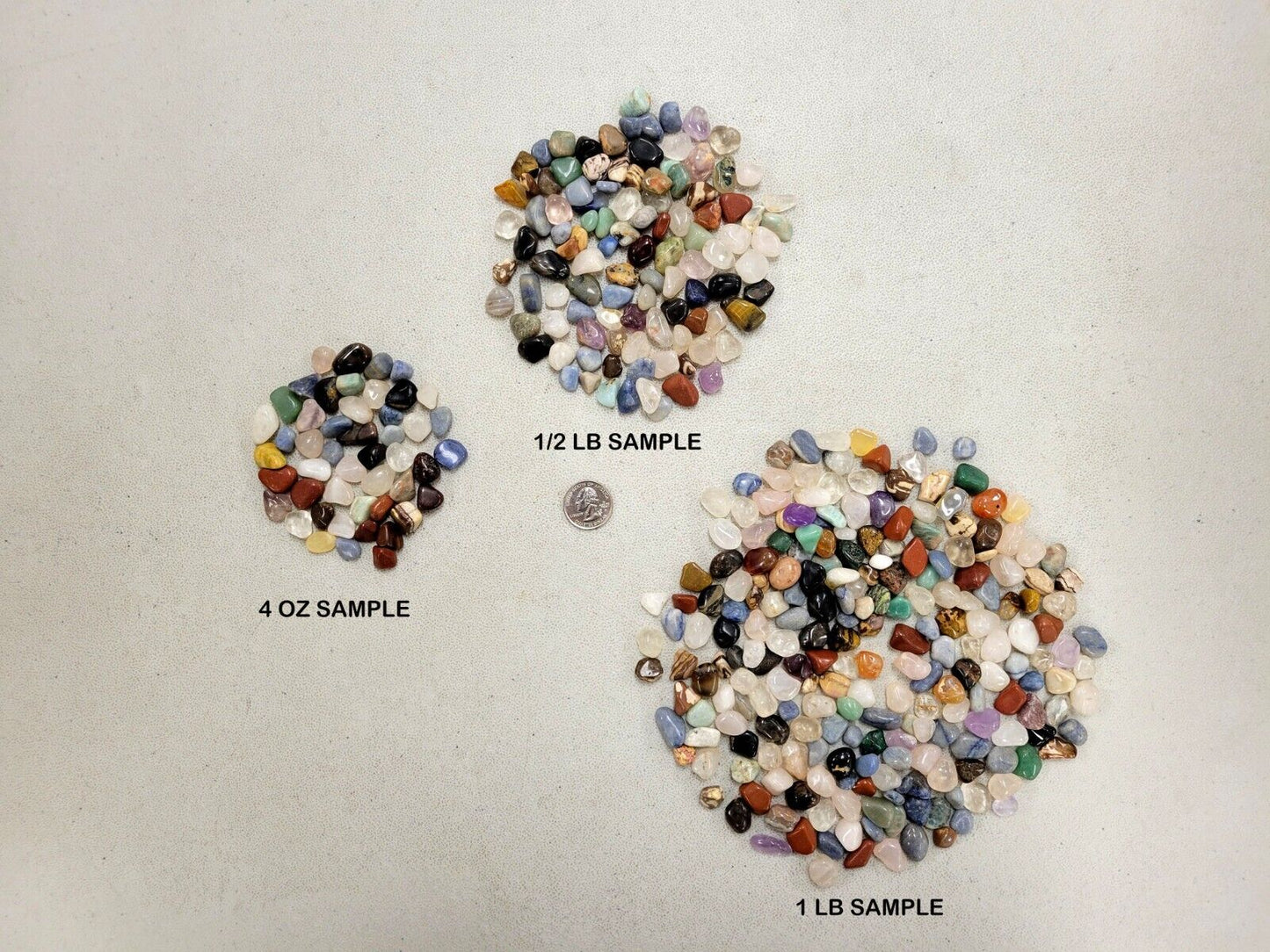 Mini Tumbled Gemstones Brazilian Mix Bulk Natural Crystals Small Stones Lot