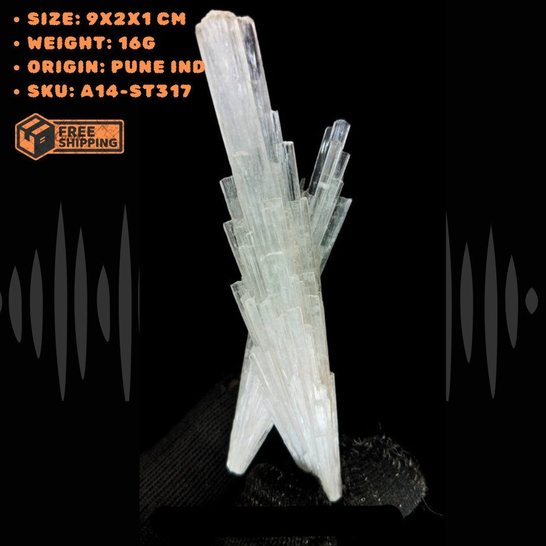 Natural Scolecite Healing Cluster 16g Raw White Crystal | Spiritual