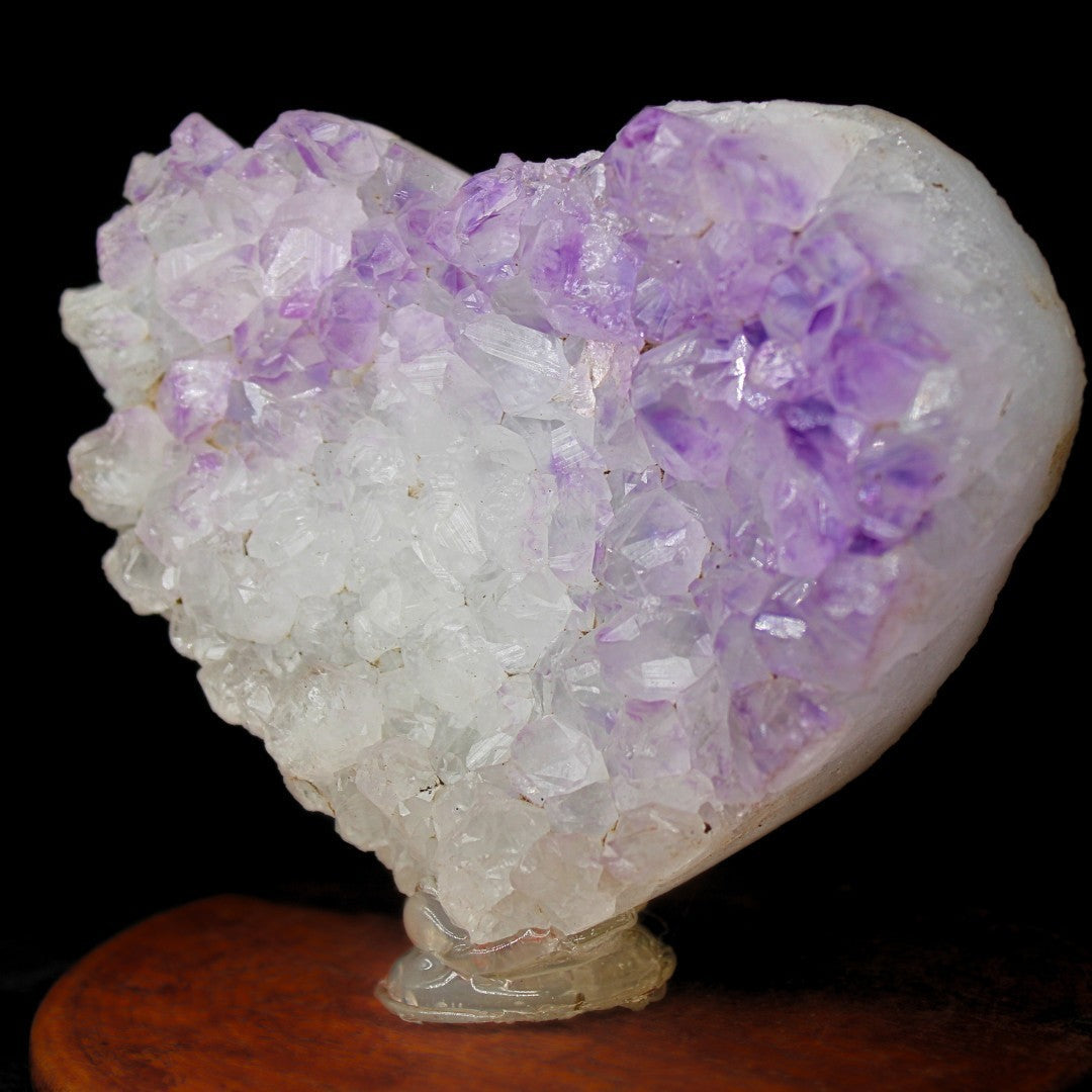 Heart Amethyst Crystal 632g Rare Collector Display Stone from Brazil