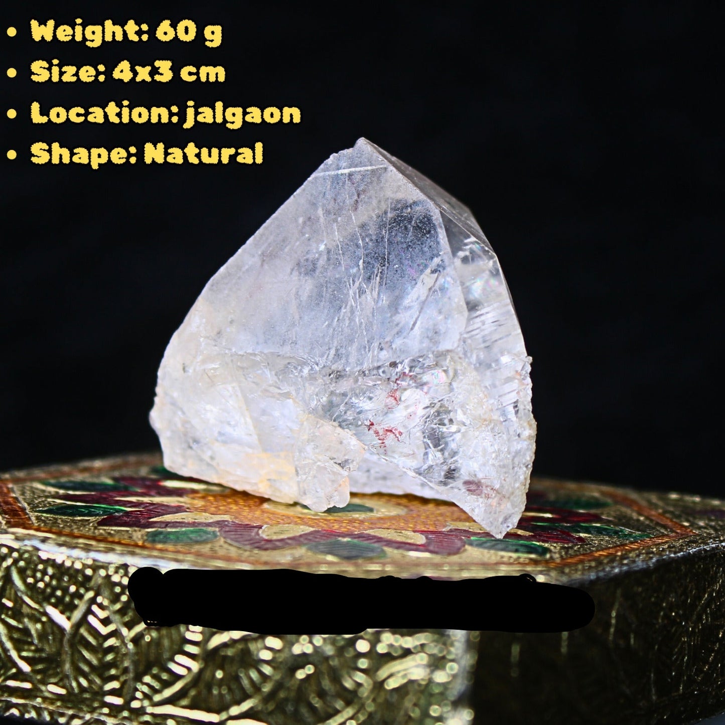 Himalayan Clear Quartz Point Wand Ethically Sourced Healing Crystal from India