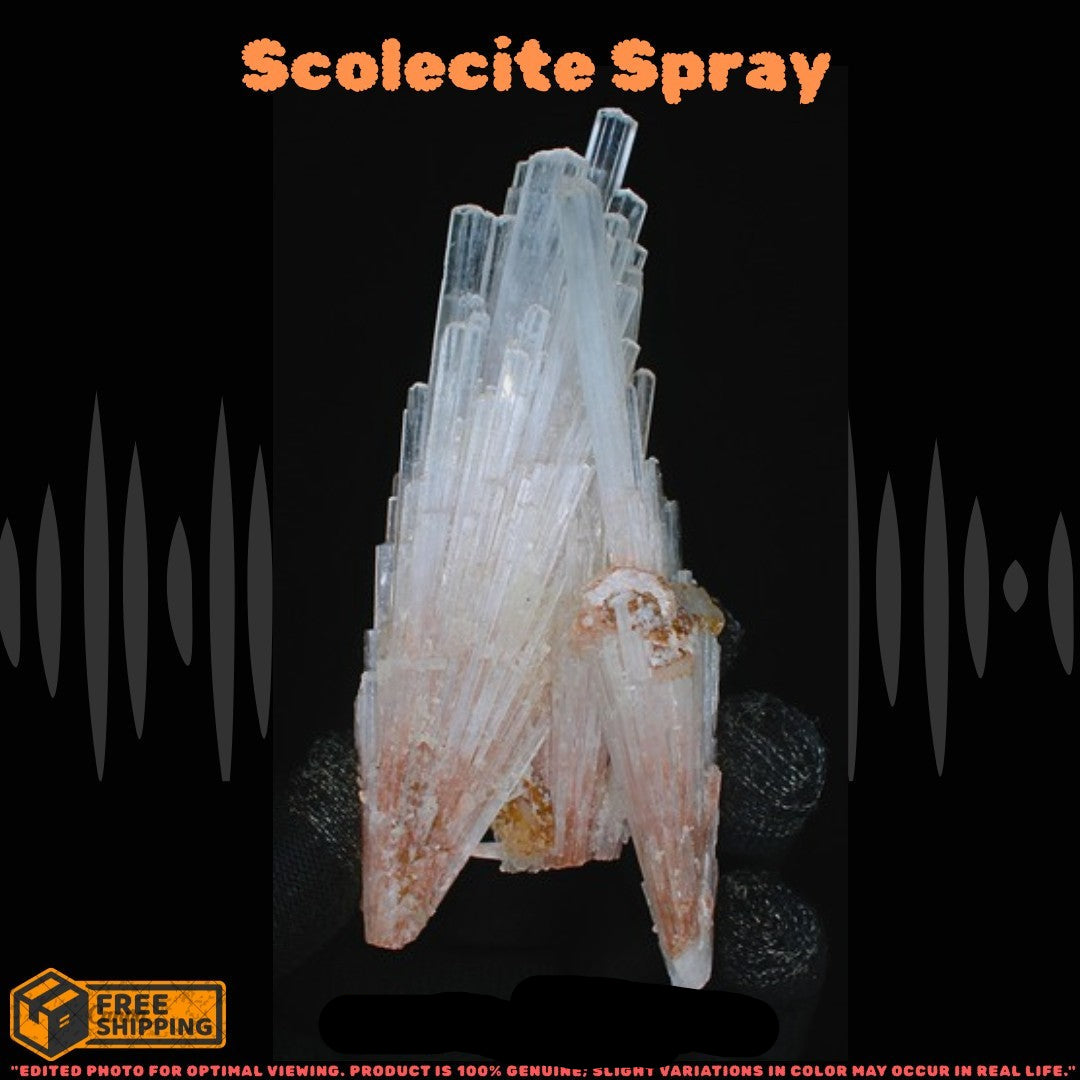 Natural Scolecite Cluster 72g White Zeolite Mineral Specimen India