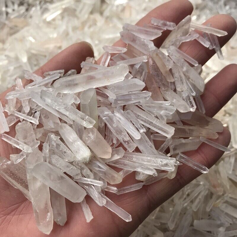 Lot Natural Clear Quartz Crystal Points 1/2Lb Terminated Wand Healing