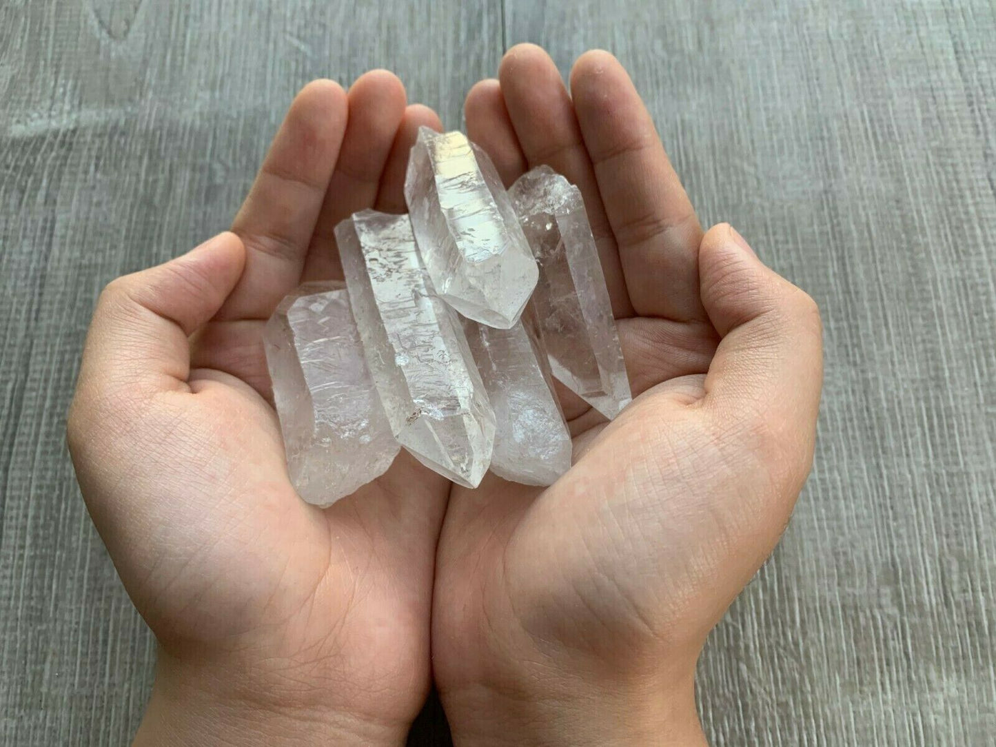 1/2 Lb Quartz Crystal Point Collection, 1.5" - 3.5" Natural Clear Quartz Points