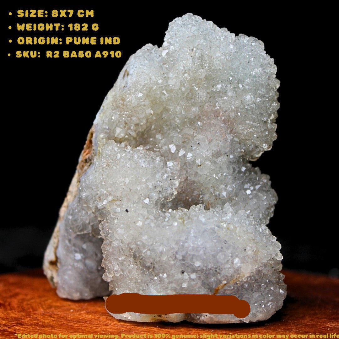 Rainbow Quartz Cluster 182g Museum Grade Specimen Crystal Mineral India