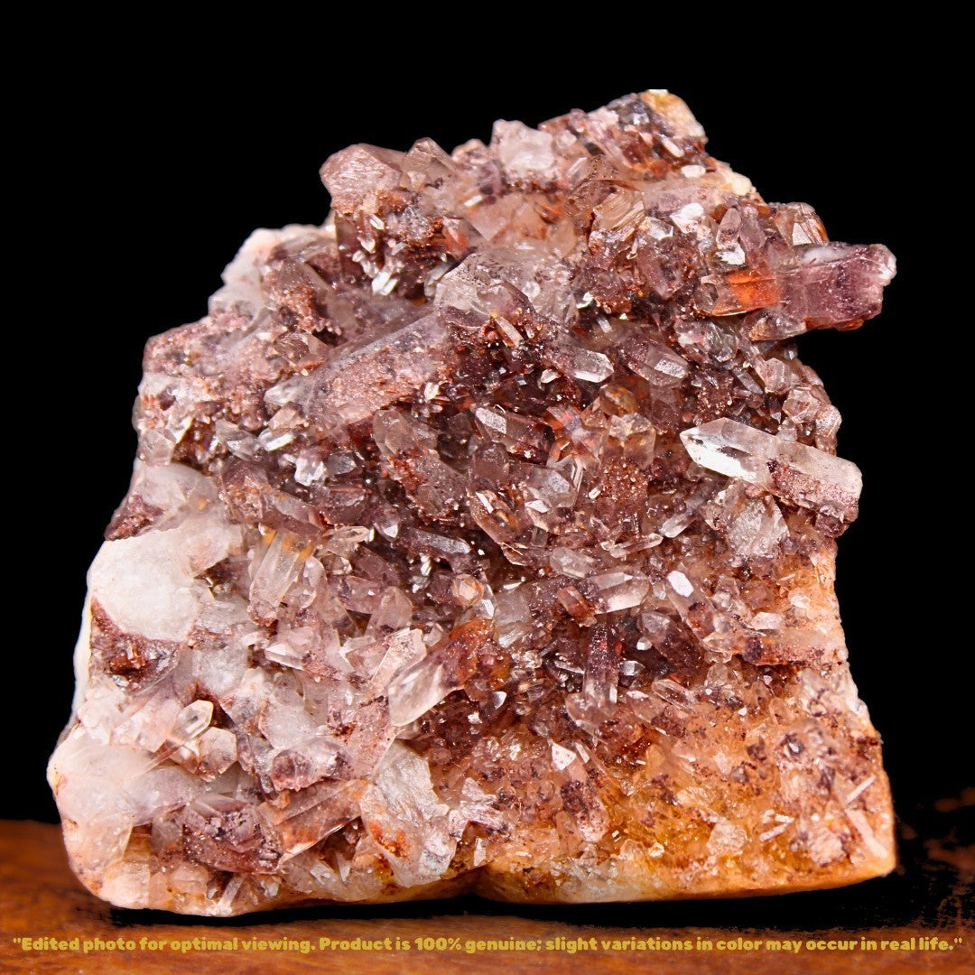 110g Natural Phantom Quartz Cluster 6x5.5cm Crystal Mineral from India