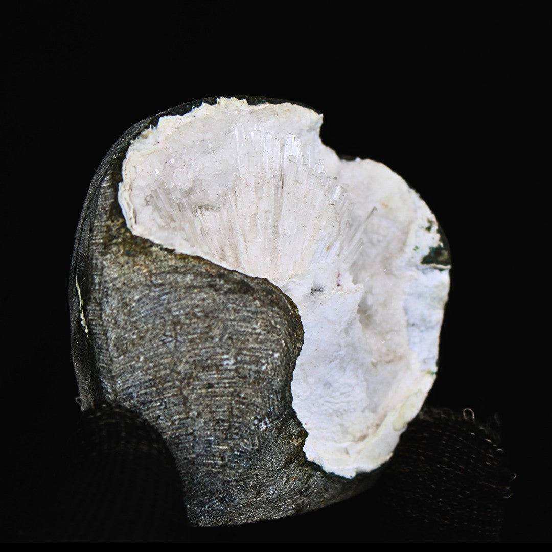 Stunning 120g Scolecite Spray Geode Rare Zeolite Mineral Specimen India