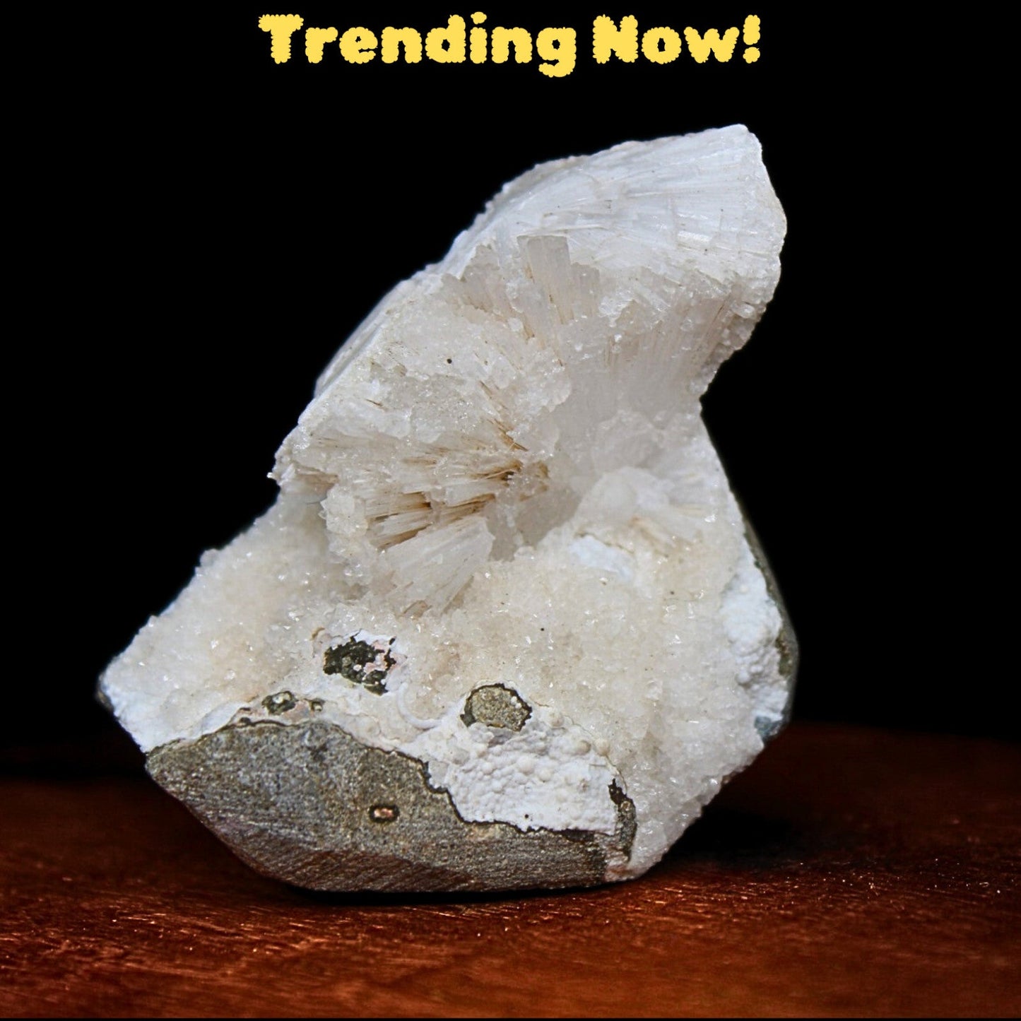 Scolecite Geode 60g 6x4cm Natural White Crystal for Meditation Healing