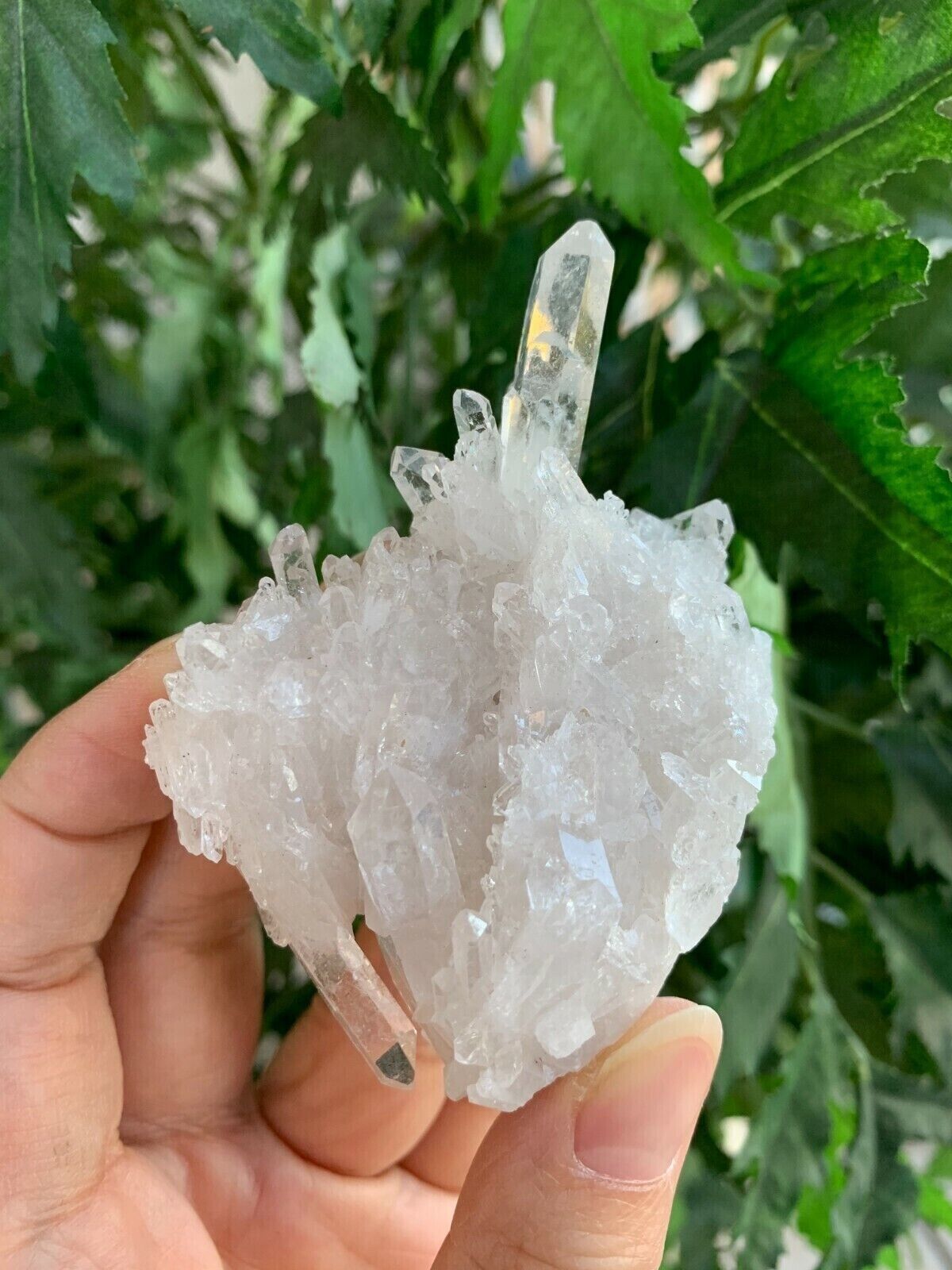 Grade A++ Clear Quartz Crystal Cluster, 1.5"- 2" Raw Clear Quartz Geode