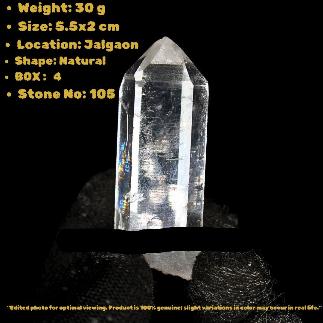 Clear Quartz Healing Cluster Stone 30g | 5.5x2 cm | Natural Clarity & Energy Amp