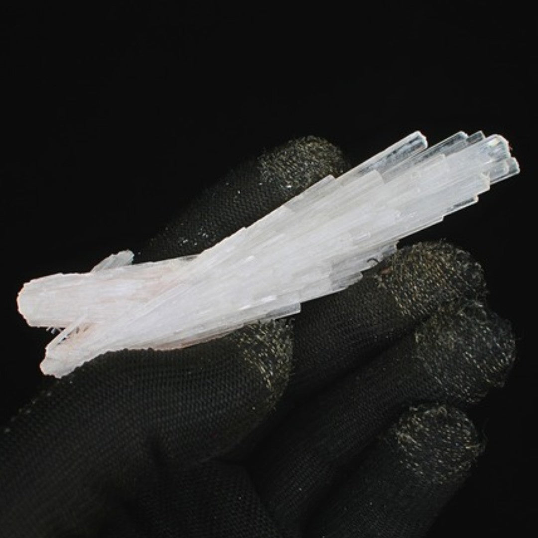 Natural Scolecite Crystal Cluster 26g White Zeolite Mineral from India