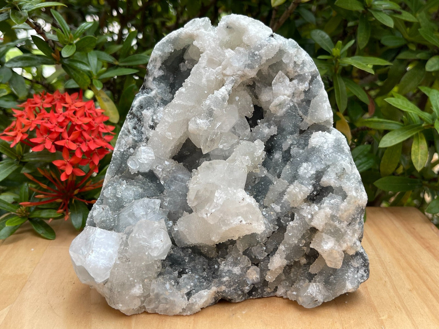 Apophyllite Cluster, Apophyllite Geode, Apophyllite Free Standing