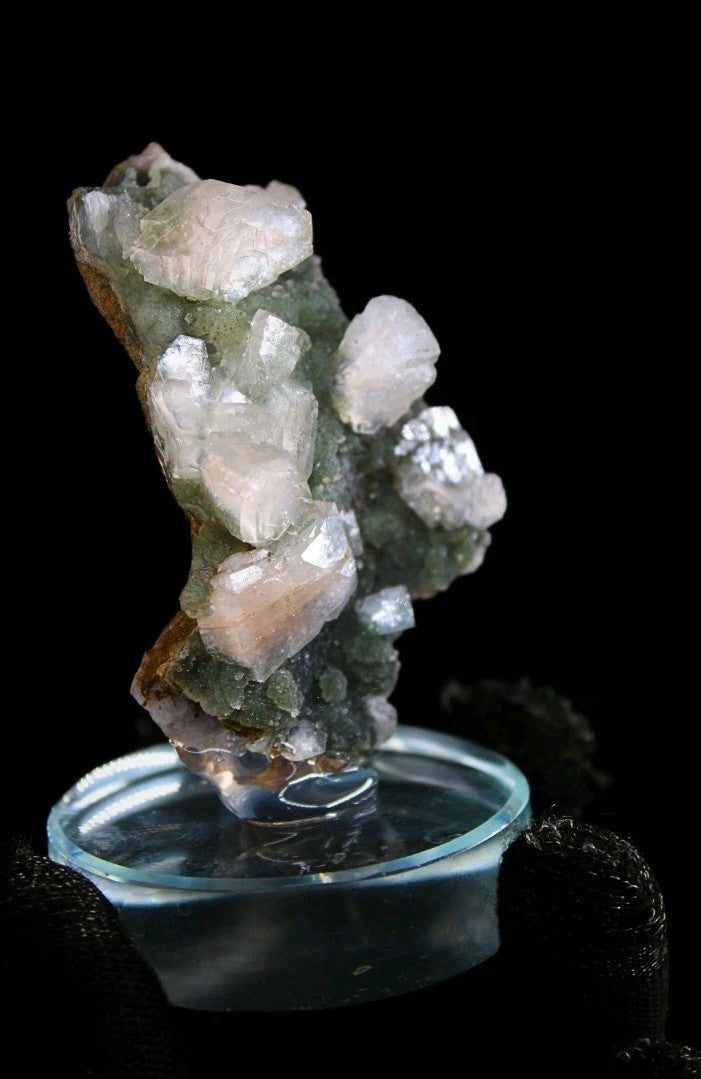 Rare Multi-Color Chalcedony on Heulandite Mineral Specimen 120g India