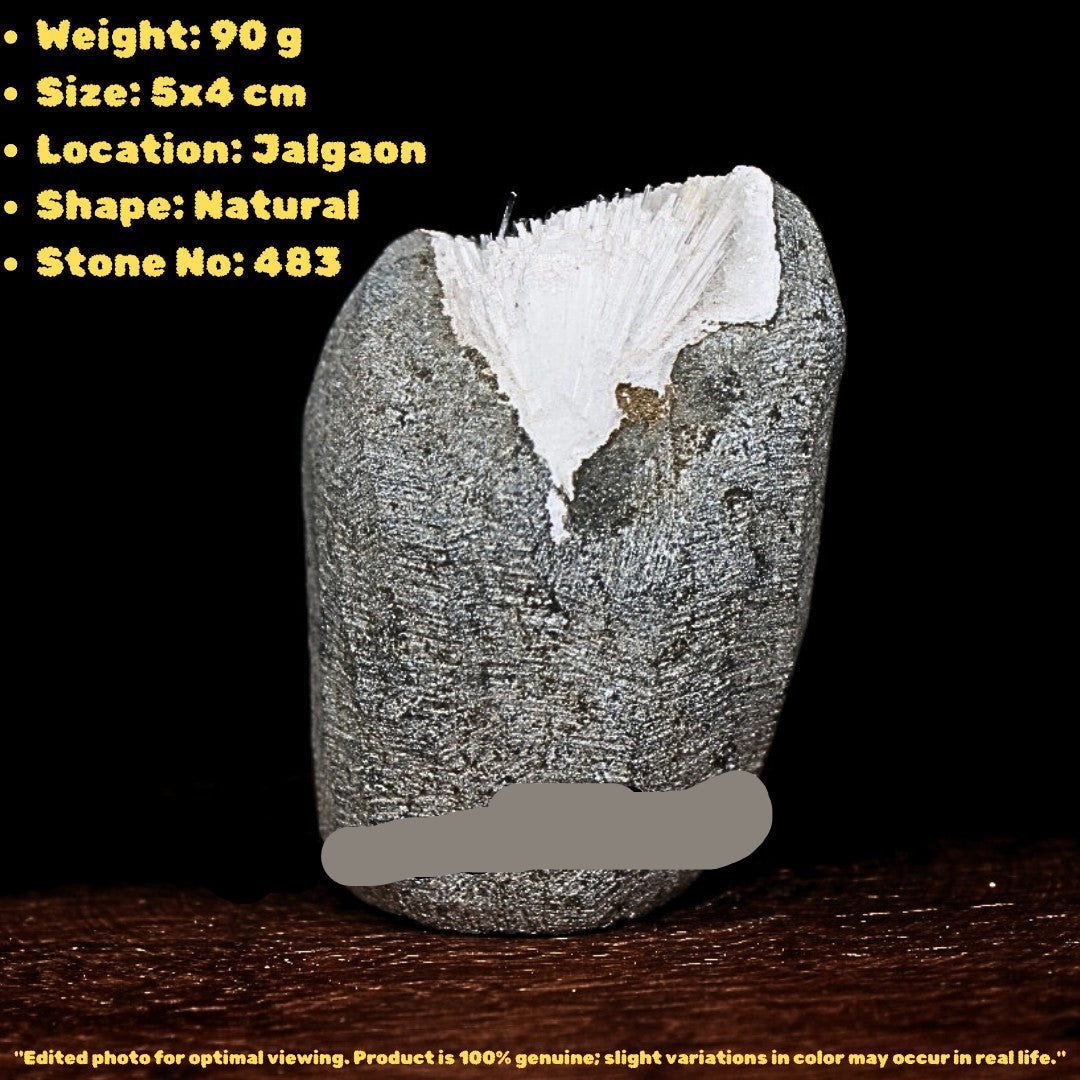 Rare Scolecite Spray in Geode 90g Natural Mineral Specimen India 5x4cm