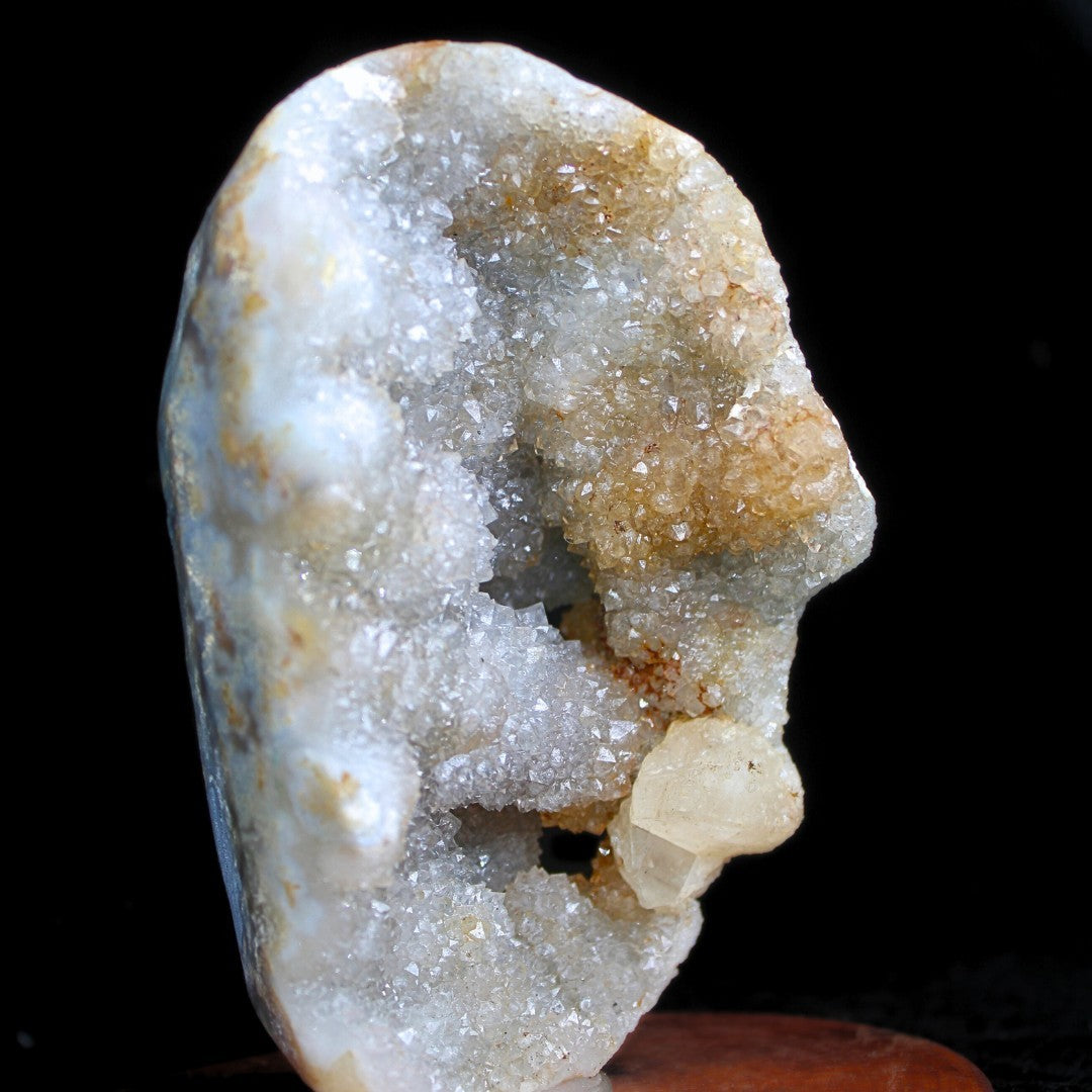 Amethyst Cluster Specimen 570g Deep Purple Points for Display 13x8 cm