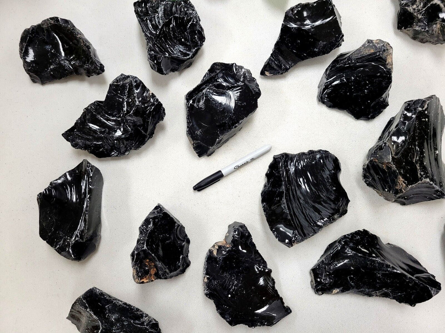 GIANT Black Obsidian Stones Large Raw Healing Crystals Natural Lapidary Rocks