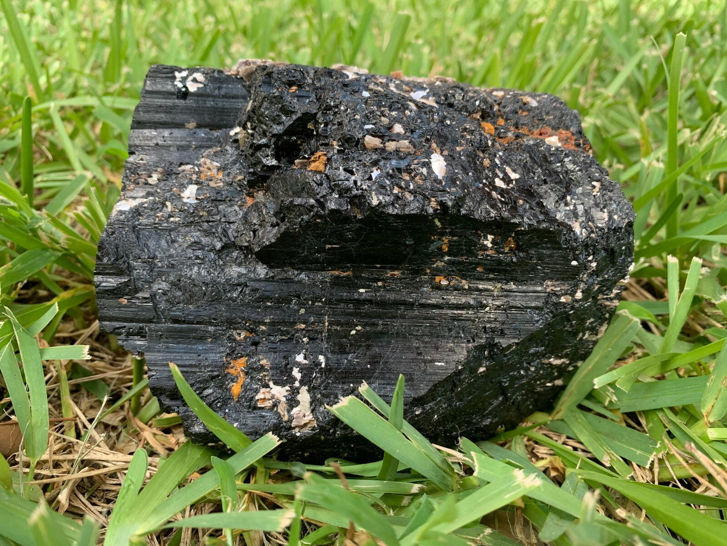 Extra Large Black Tourmaline Chunk / Rod / Log, Natural Rough Black Tourmaline